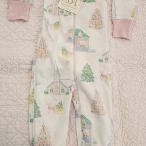 Beaufort Bonnet infant girl zip footie